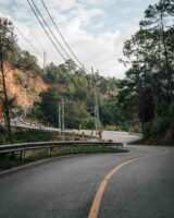 winding roads on the way to pai